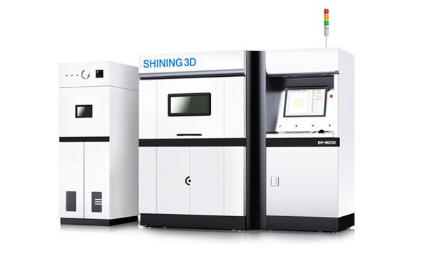 Shining new metal machine