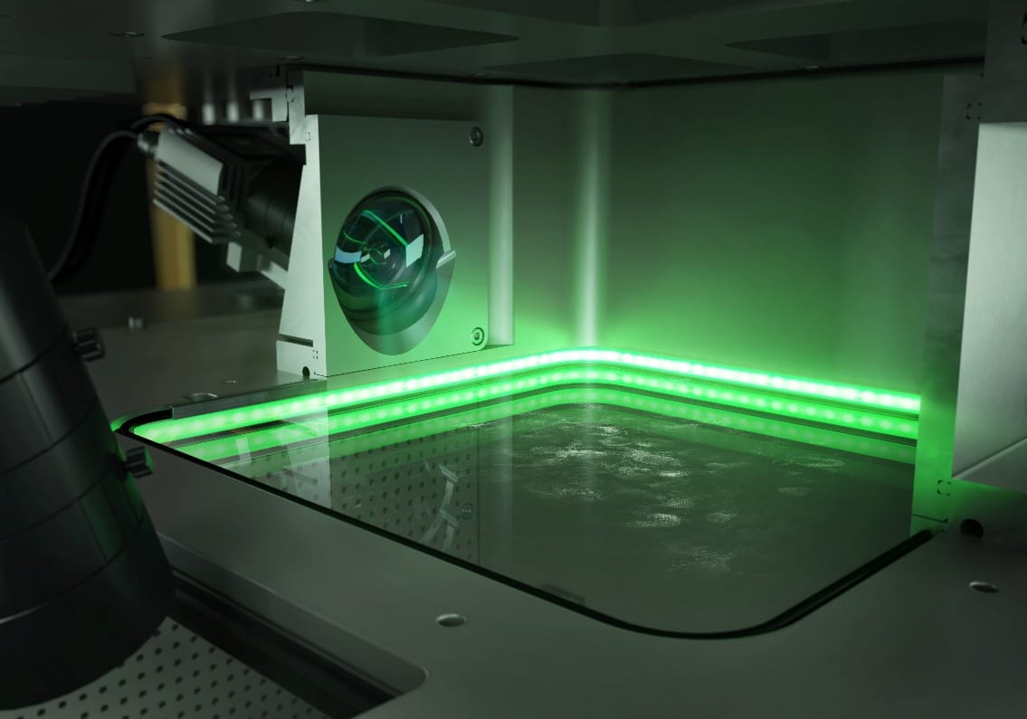 DMG MORI LASERTEC 30 SLM 3rd Generation build chamber with protective glass monitoring