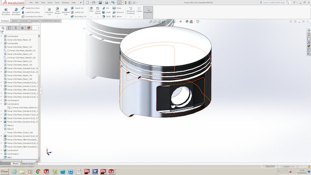 Redesign Sports RSL ferrari Piston CADMODEL