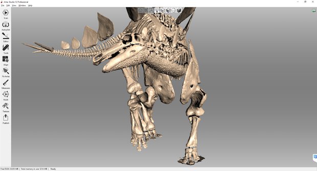Kessler Stegosaurus in Artec Studio