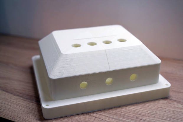 3D printed mould for the Aquafarm Water Sensor System.