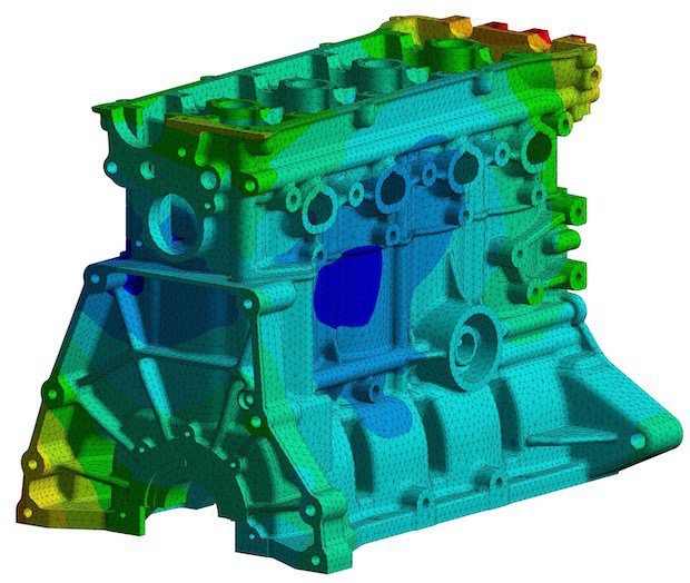 ANSYS engine block simulation with credit