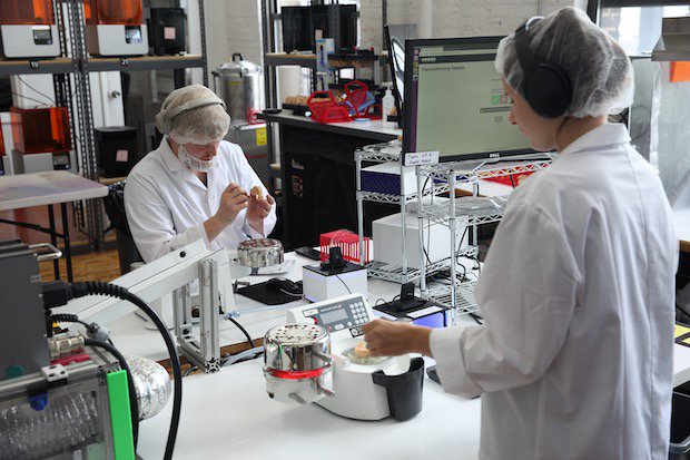 Voodoo's thermoforming station.