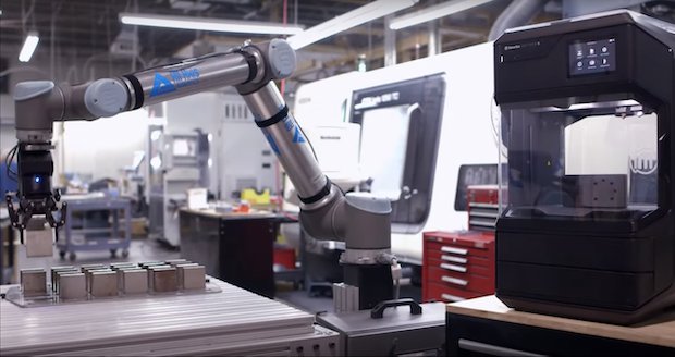 All Axis Robotics dual gripper application.  MakerBot