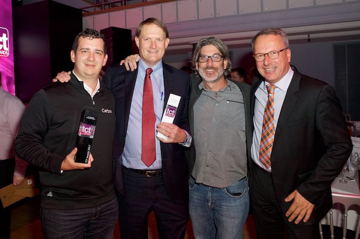 Crump celebrates his TCT Hall of Fame induction with industry peers in September 2017.