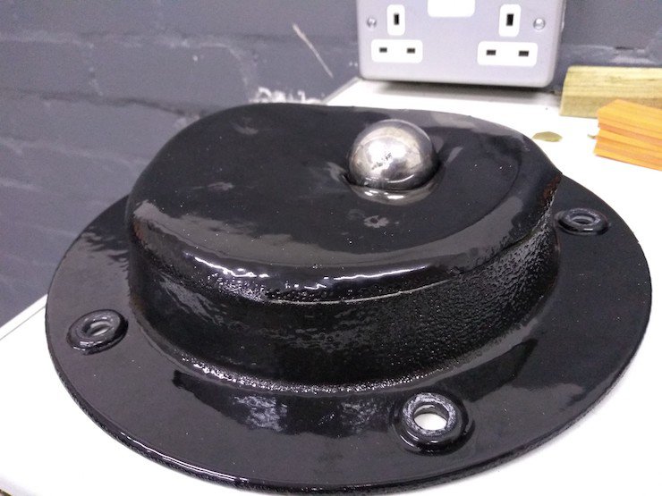 Impact testing of coated PEKK at 82mph.  Angel Trains