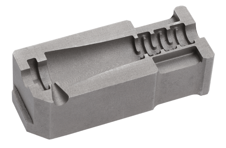 Automotive mould insert printed with Mantle's TrueShape technology.