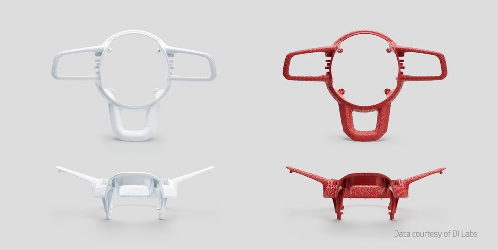 HP Multi Jet Fusion 3D printed production parts