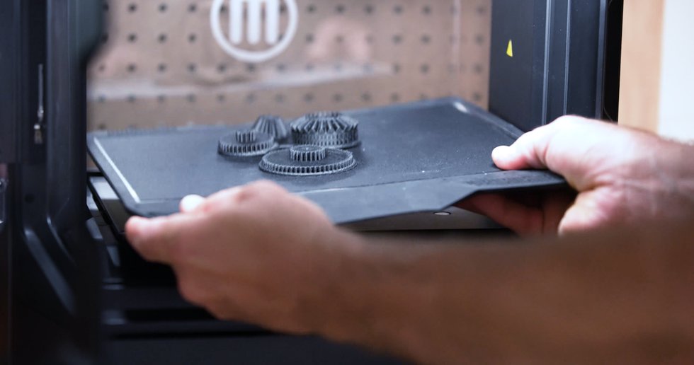 Toy prototypes 3D printed on a MakerBot METHOD