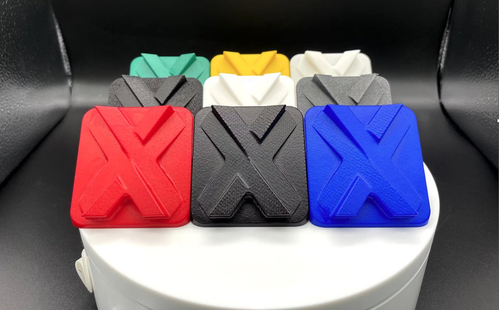 Vapour smoothed coloured SLS and MJF parts