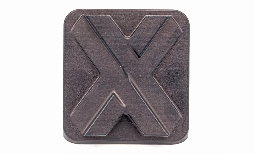 A vapour fused and black dyed PA 12 part printed in SLS