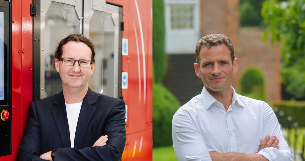 From left: SPEE3D CEO Byron Kennedy and Director, Corporate Programs EMEA David McNeill