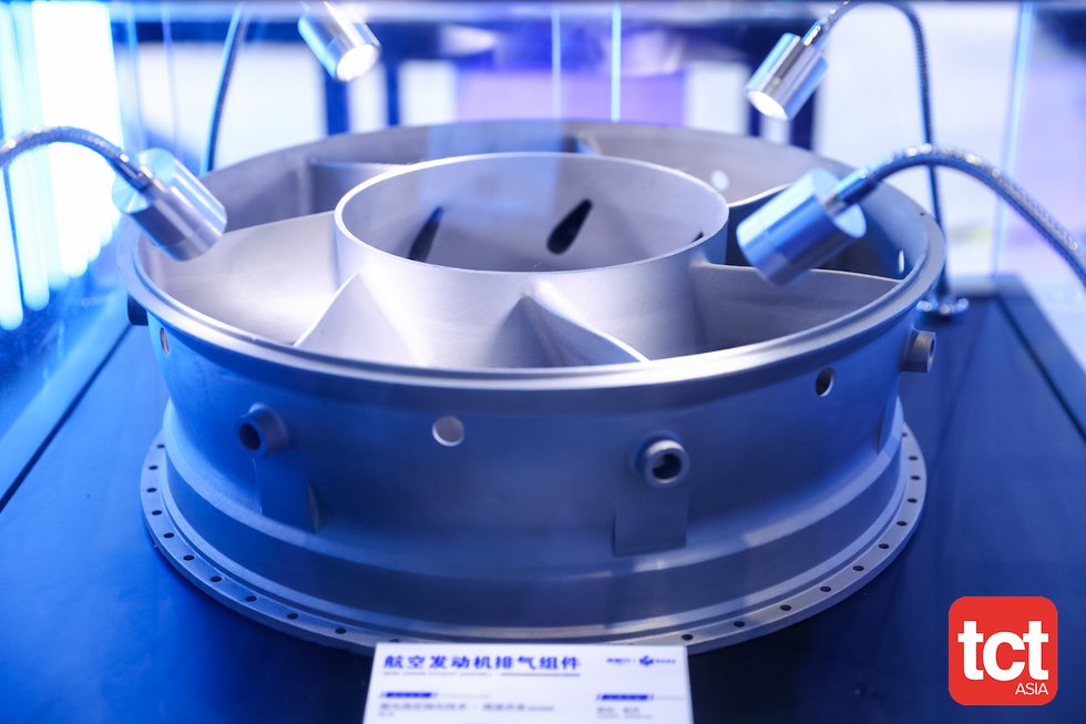 Example of the many aerospace metal 3D printing applications at TCT Asia
