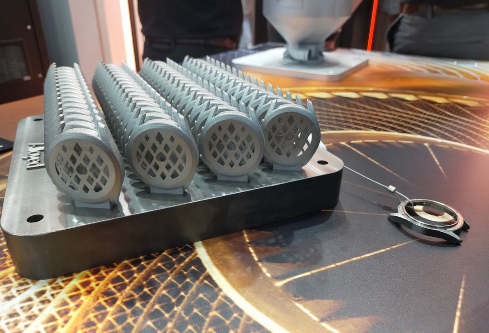 Smart watch casings printed by Alloyed with Renishaw TEMPUS technology