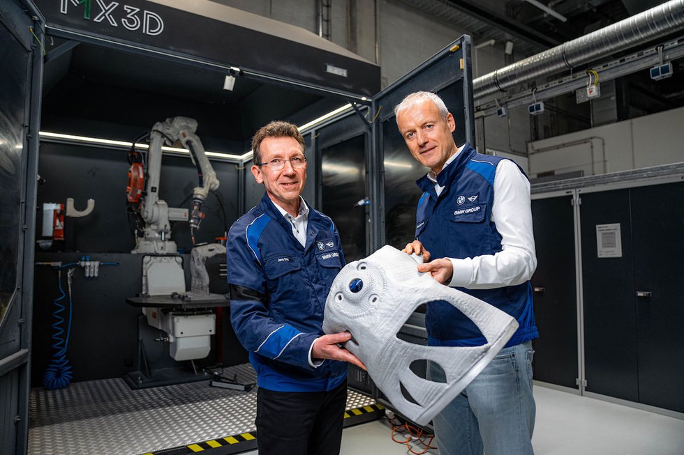 Jens Ertel, Head of BMW Additive Manufacturing, Karol Virsik, Head of BMW Group Vehicle Research