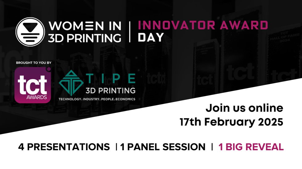 TCT WI3DP TIPE Innovator Award Day 2025 socials 1200x628px (1280 x 720 px) - TCT &amp; TIPE Present - social