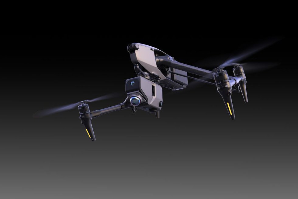 Eagle 3D scanner attached to a drone.