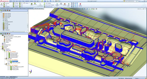 SolidCAM HSM toolpath