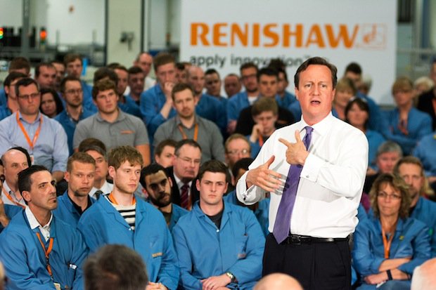 David Cameron at Renishaw