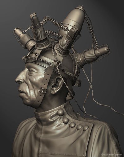 The digital model of Robert's first 3D print