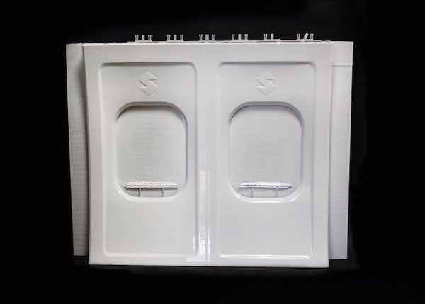 Interior aircraft panel printed on the Infinite-Build 3D Demonstrator.png