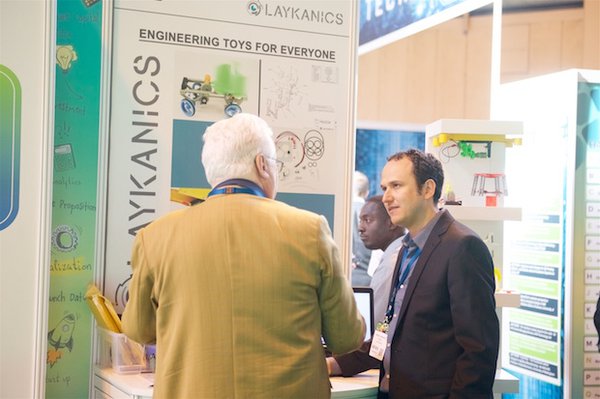 Laykanics exhibit in the TCT Start Up Zone