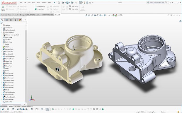Polyga XTract3D Solidworks
