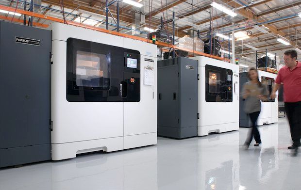 Stratasys Fortus 900mc machines at Stratasys Direct Manufacturing.