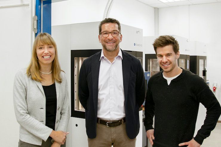 Kumovis Vincent Gardes      Chairman Vincent Gardès (middle) with Kumovis Co-CEOs Dr Miriam Haerst and Stefan Leonhardt. - Kumovis