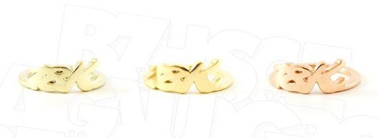Three 18K gold colour options.
