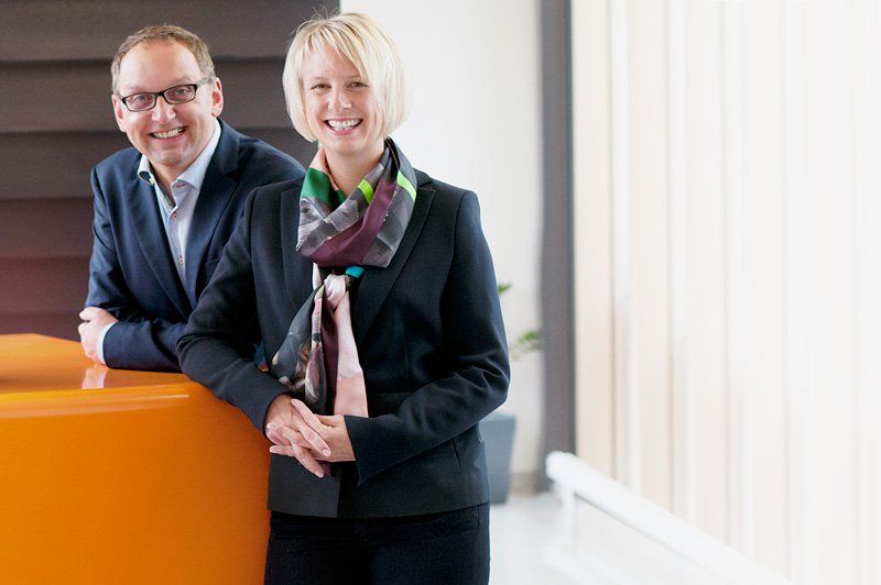 Frank Carsten Herzog, left, with Kerstin Herzog, right. - HZG Group