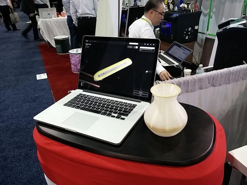 The MarkForged cloud-based software      The MarkForged cloud-based software