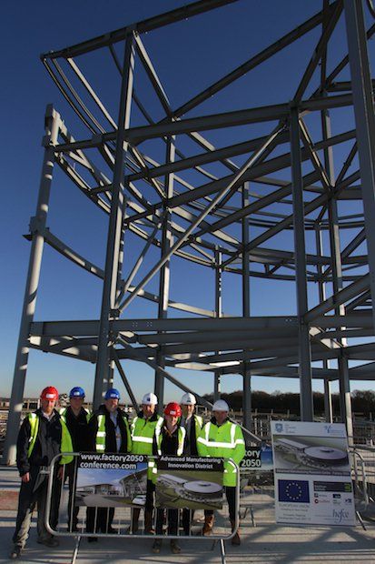 Steel framework takes shape on Factory 2050.