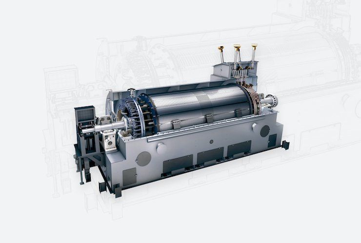 Siemens Continuous Composites      Siemens Energy Power Generator.