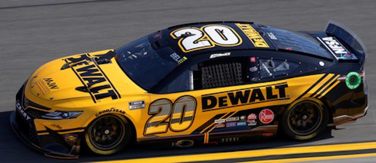 Joe Gibbs car featuring 3D printed windshield air cockpit ventilation unit      #20: Christopher Bell, Joe Gibbs Racing, Toyota Camry DeWalt - BusinessWire