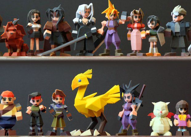 Final Fantasy figurines      Joaquin Baldwin's Final Fantasy Seven figurines caused quite a stir after they became available on Shapeways. - CNET/Shapeways