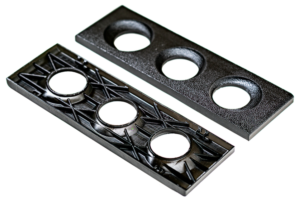 Interior cabin vent 3D printed with 3D Systems Accura AMX Tough FR V0 Black