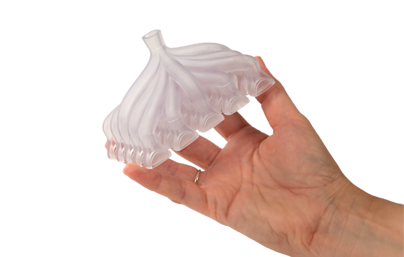 Manifold 3D printed in Figure 4 Tough Clear