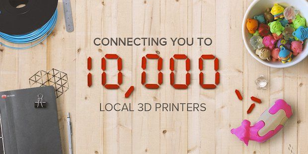 Celebrating 10,000 3D printers in the network.