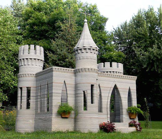 3D printed castle is complete.