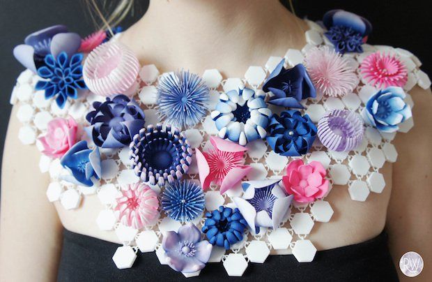 3D printing blossoms in Floral jewellery collection
