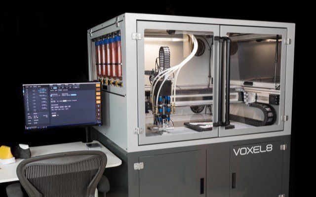 Voxel8 ActiveLab      The ActiveLab System fundamentally transforms how footwear, apparel and accessories are developed and produced. - Hand-out Voxel8