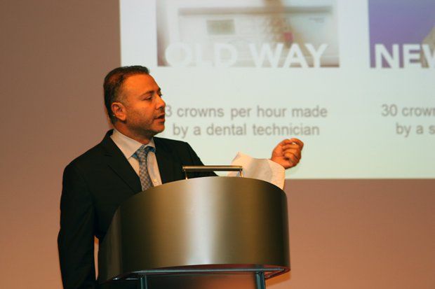 Al Siblani, EnvisionTEC CEO, at the 2015 TCT Show Conference.
