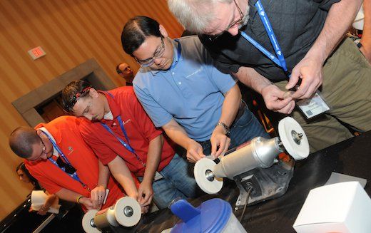 Active participation in one of the many hands-on workshops at the 2014 AMUG Education and Training Conference.