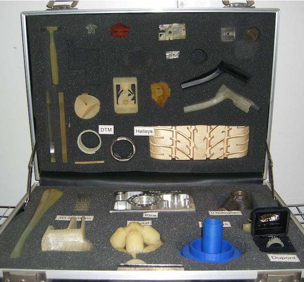 From the archive: A briefcase used to show capabilities of digital fabrication in client meetings, 1994.