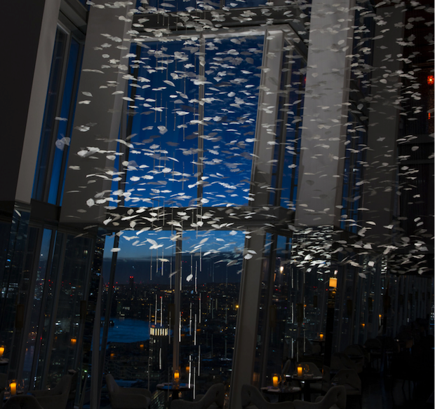London restaurant hosts 3D printed Christmas installation in collaboration with Sir David Attenborough