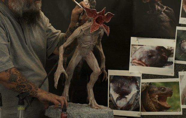 Finishing 3D printed Demogorgon model. - Formlabs