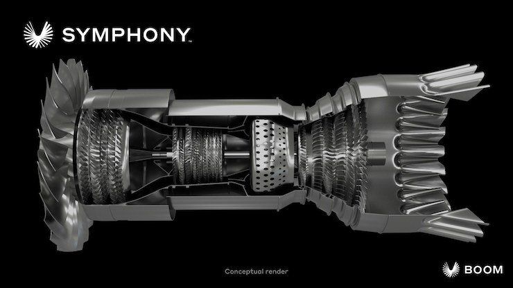 Boom Supersonic - Symphony      Symphony™ is a new propulsion system designed and optimized for the Overture supersonic airliner. - Hand-out Boom Supersonic