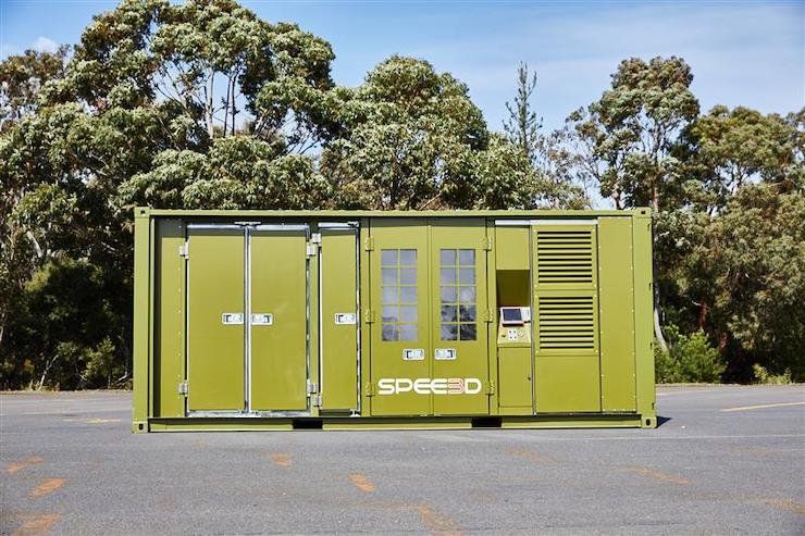 Containerised XSPEE3D metal 3D printing system. - SPEE3D