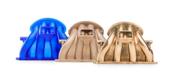 Exhaust Manifold (Printed, Cast, & Polished)